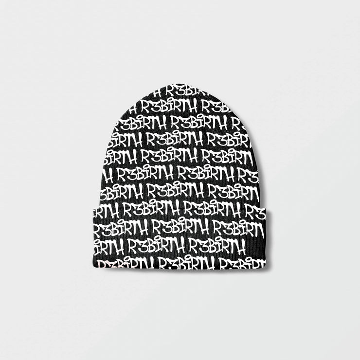 R3BIRTH BLACK BEANIE