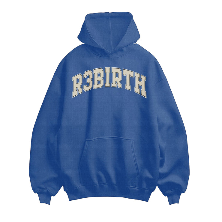 REBIRTH  "UTOPIA " BLUE HOODIE"