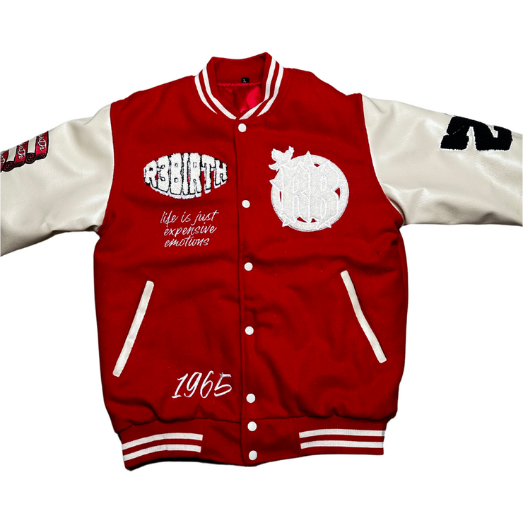 picture of a R3Birth Clothing limited edition varsity jacket